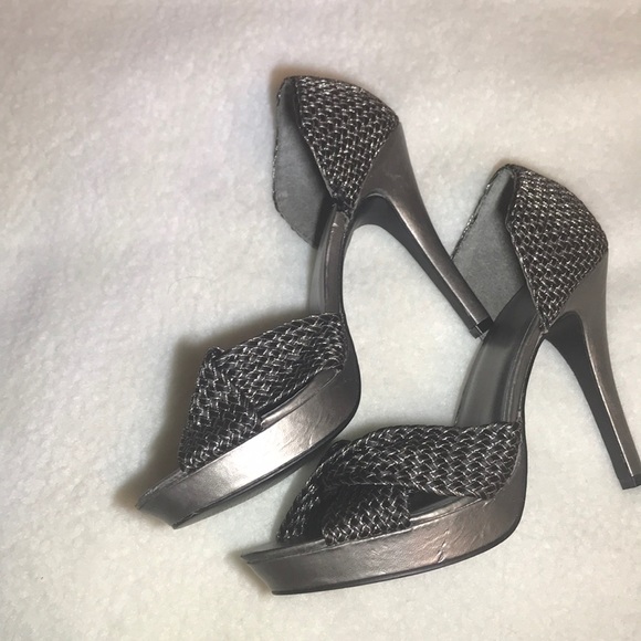 Mark. Silver & Black Heels - Picture 6 of 6